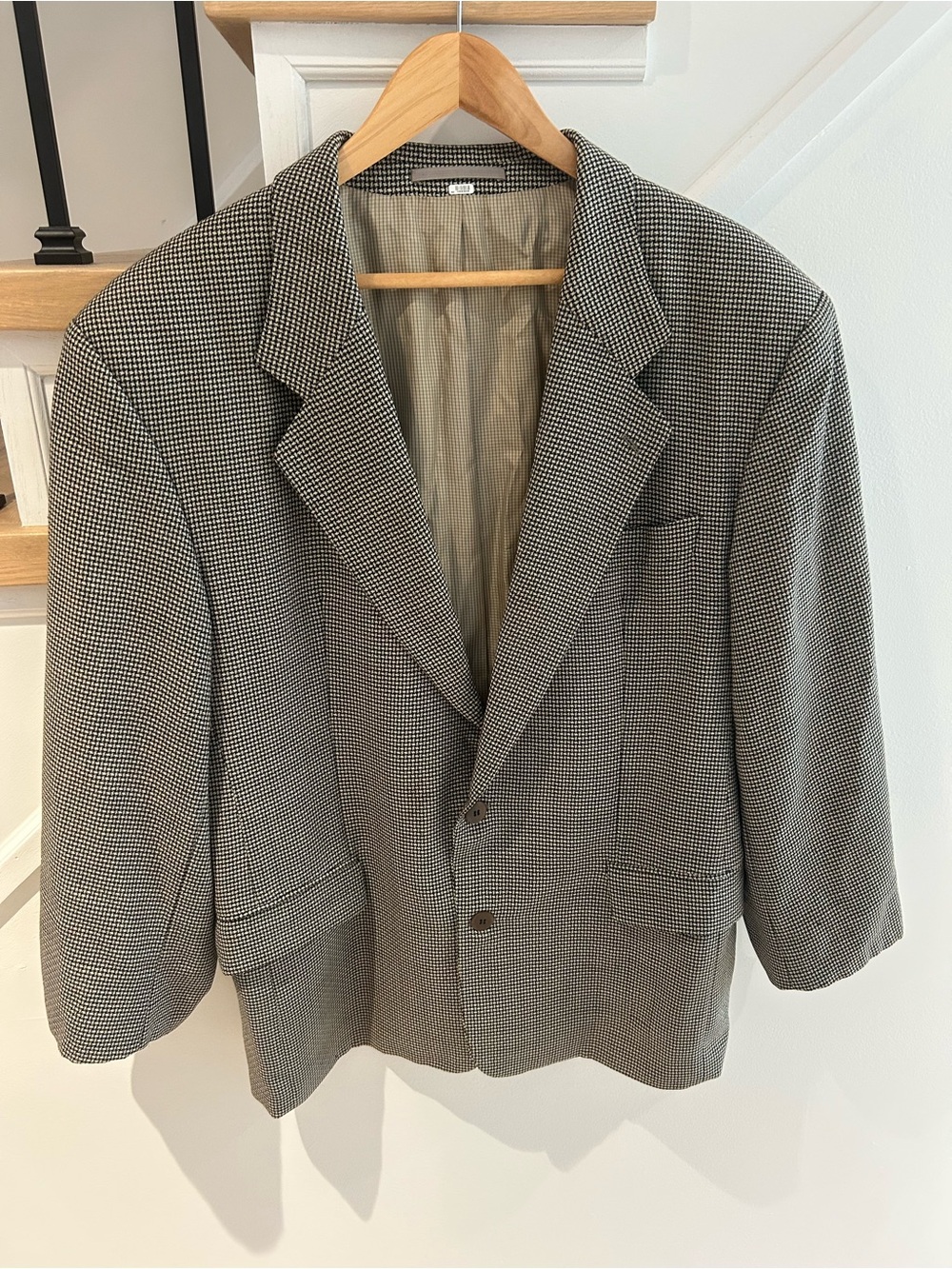 Hugo Boss Men's Houndstooth Sport Coat - Black & White